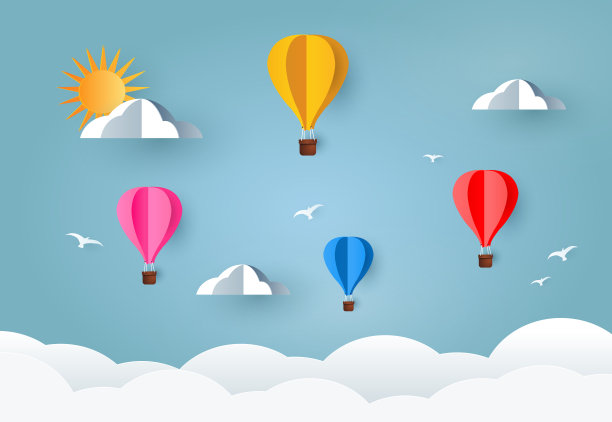 丰富多彩的空气气球图片下载