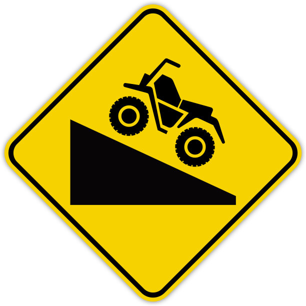 魁北克和加拿大的路标:为moto攀爬坡度图片下载