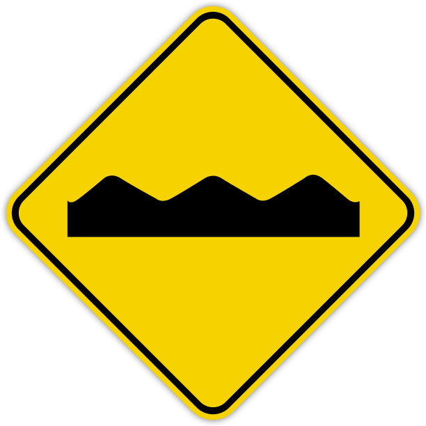 魁北克和加拿大的路标:崎岖的道路图片下载