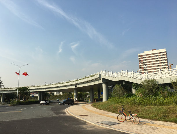 旗帜在光天化日下闪闪发光图片下载