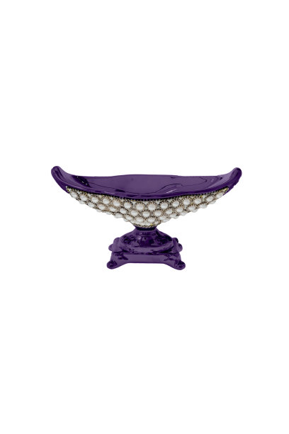 优雅的金属花瓶孤立在白色背景(玻璃，空，花瓶)图片下载