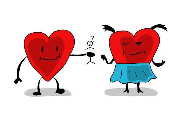 快乐的心艺术画。情人节，特殊的日子使用。图片下载