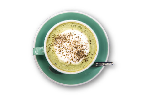 一杯咖啡在孤立的白色背景，剪辑的路径。图片下载