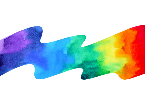 7色彩脉轮符号概念水彩画手绘插画设计图片下载