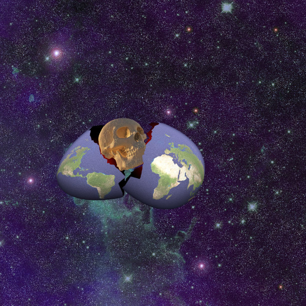 世界末日的头骨图片下载