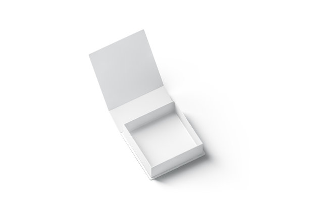 空白白色打开礼盒模型，孤立图片下载