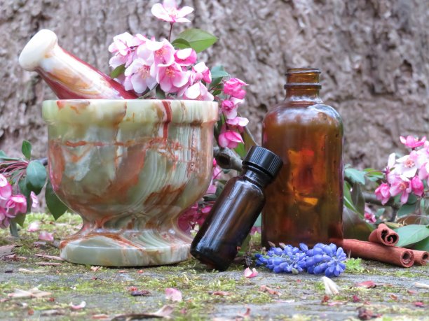 岩石上的精油图片下载