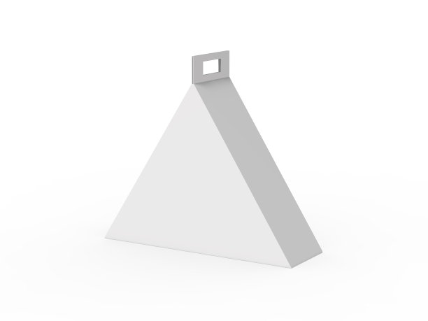 白色纸板三角携带盒袋包装的食品图片下载