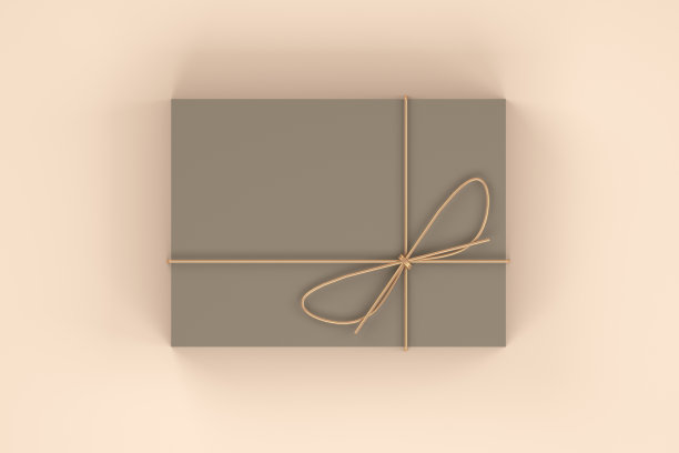 简约圣诞概念，礼盒图片下载