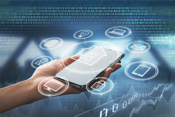 手与智能手机和界面图片下载