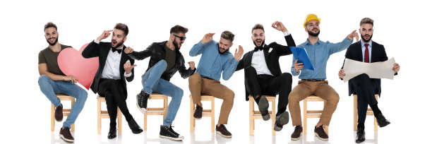 同一个人在不同的工作面试等待情况图片下载