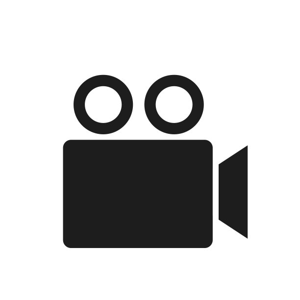 摄像机。相机图标。电影的迹象。电影院。向量。图片下载