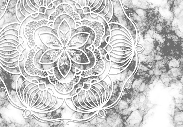 抽象曼荼罗图形背景图片下载