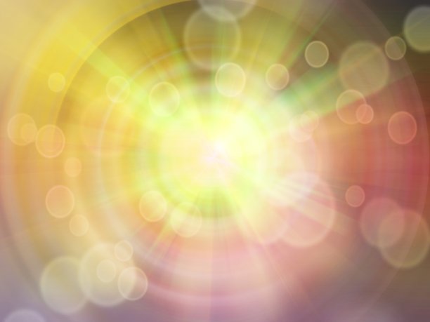 柔和和模糊的色彩旋转与散景和光线动作背景图片下载