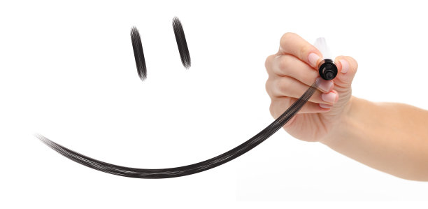 手标记画笑脸图片下载