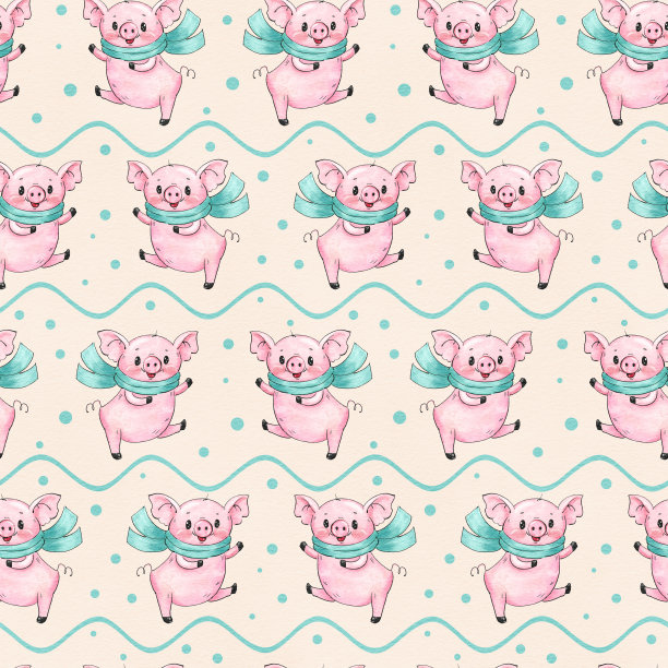 可爱的卡通猪图片下载