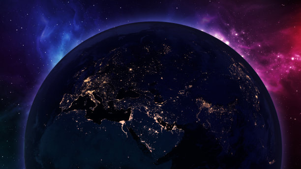 抽象的地球地球空间场景图片下载