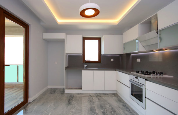 新家里的新空厨房图片下载