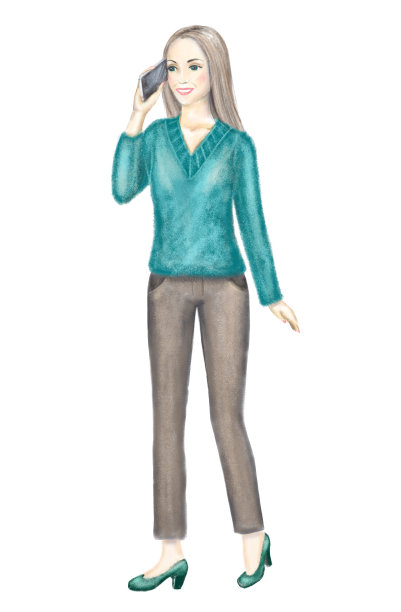 那个女孩在打电话图片下载