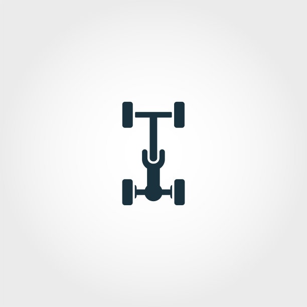 汽车底盘图标。优质元素插图从汽车零件收集。汽车底盘单色图标。完美的网页设计，应用程序和打印。图片下载