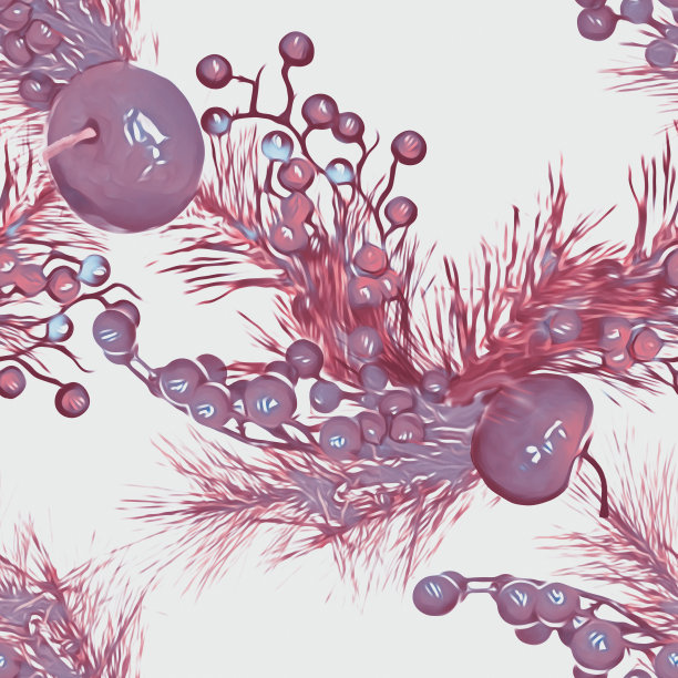 无缝图案的圣诞装饰图片下载