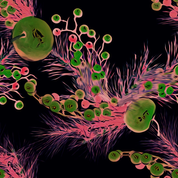 无缝图案的圣诞装饰图片下载