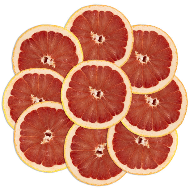 葡萄柚片叠在一起图片下载