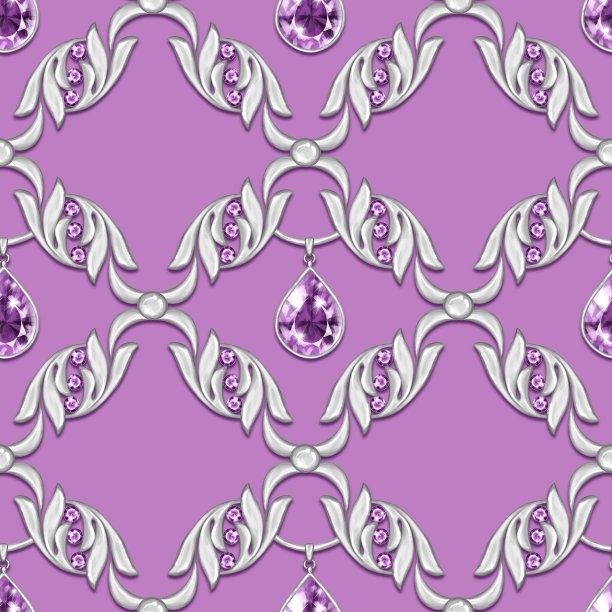 无缝模式与宝石图片下载