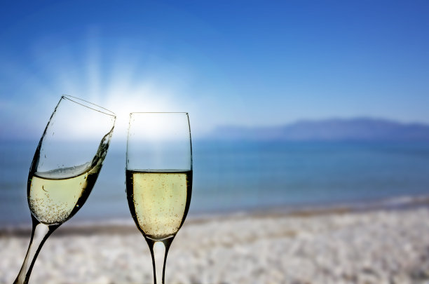 海滩新年图片下载