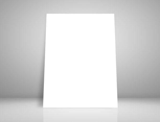 空房间里的空白海报图片下载