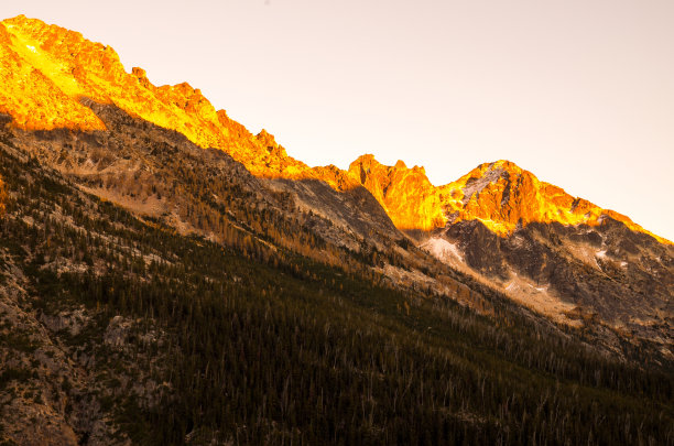 北瀑布国家公园日落景色图片下载