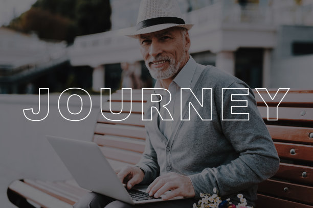 的旅程。工作。移动PC养老金领取者。坐下。小巷。图片下载