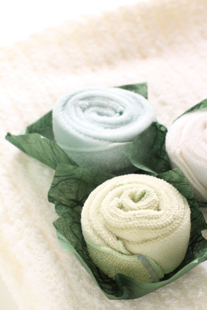 新玫瑰形毛巾图片下载