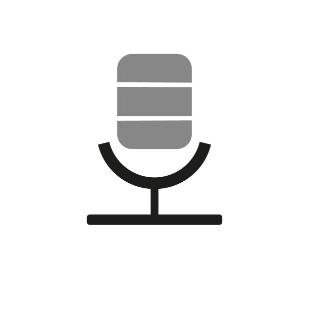 麦克风图标在时尚的平面风格孤立的背景。麦克风图标页面符号为您的网站设计麦克风图标标志，应用程序，UI。麦克风图标矢量插图，EPS10。图片下载