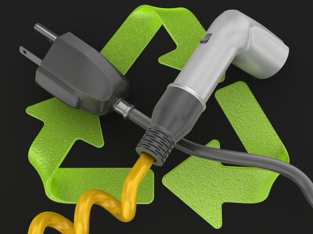 电动汽车电源插头和电源插头图片下载