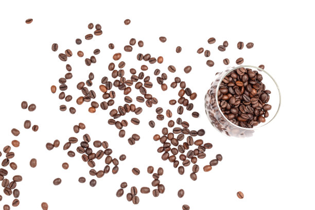 杯子里的咖啡豆图片下载