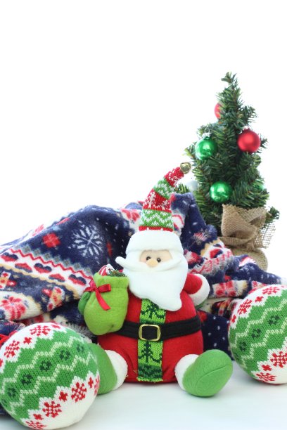 圣诞老人和圣诞树图片下载