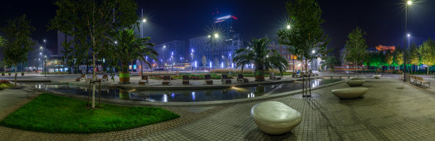 卡托维兹主要市场-全景图图片下载