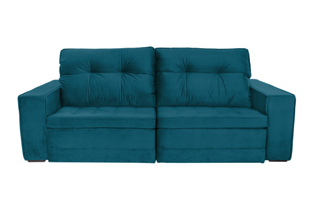 三个座位舒适的沙发孤立在白色的背景图片下载