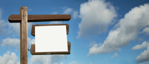 电线杆上的信息板图片下载