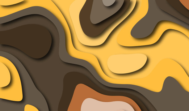 纸器的背景。逼真的3d分层平滑对象。用抽象的形状设计品牌、广告。现代背景的封面，邀请，海报，横幅，传单，海报。图片下载