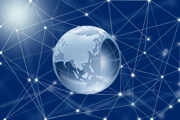 金融科技和区块链网络概念图片下载