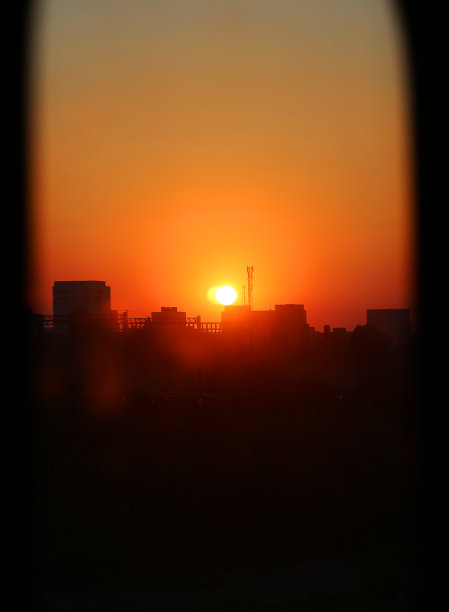 城市的日落图片下载