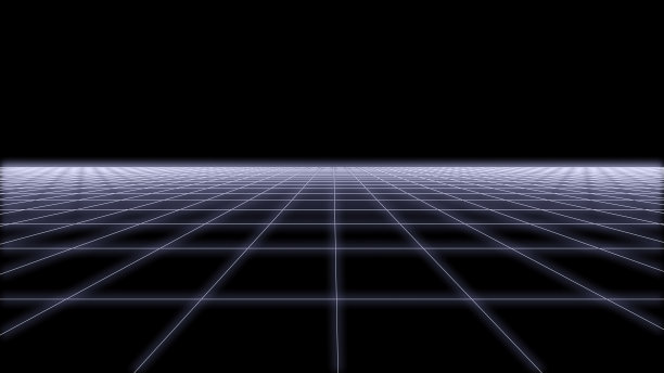 80复古未来主义线框背景3d渲染图片下载