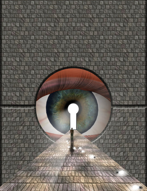 人类向大眼睛的旅程留下了想法图片下载