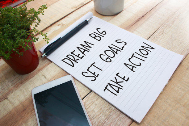 梦想远大，设定目标，采取行动图片下载