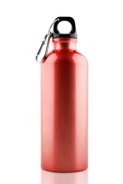 铝瓶水隔离白色。图片下载