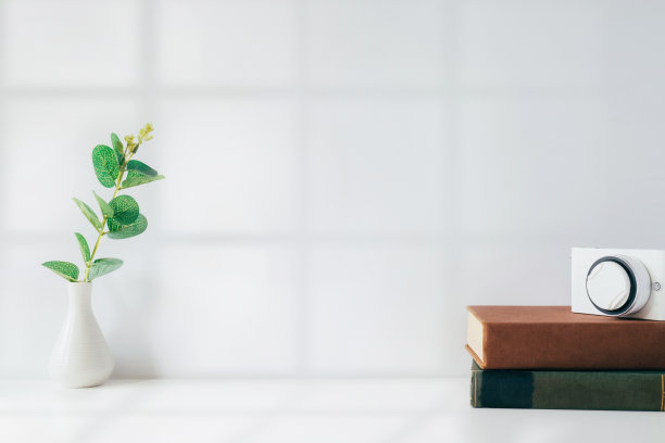 Copyspace办公桌和工作间办公桌。图片下载