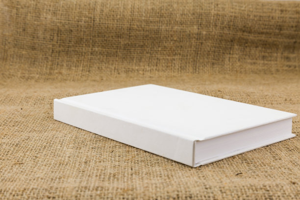 白书上麻袋布纹理棕色图片下载