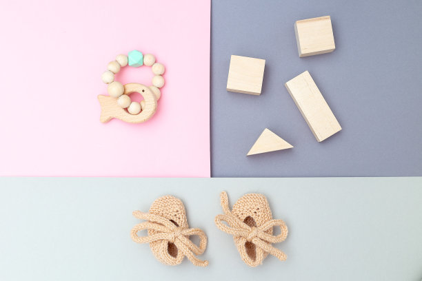 婴儿鞋的材料设计背景。平躺图片下载